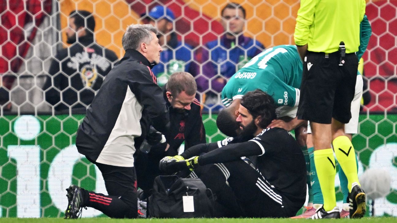Liverpool rue Alisson, Ekitike injuries in costly loss