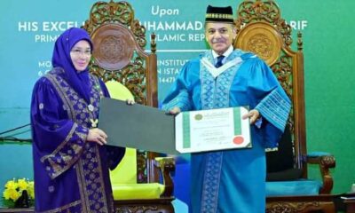 Malaysian varsity awards honourary doctorate in leadership to PM Shehbaz