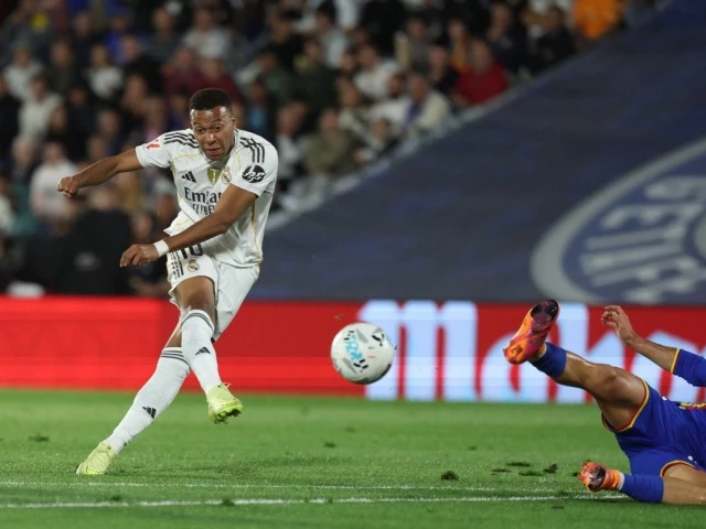 Mbappe sends Real Madrid top as Getafe self-destruct | The Express Tribune Mbappe sends Real Madrid top as Getafe self-destruct | The Express Tribune