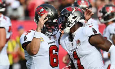 NFL Week 6 scores: Baker Mayfield delivers victory for Bucs, Jaxson Dart gets Giants in win column