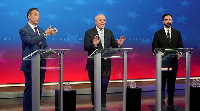 NY mayoral hopefuls clash in high-stakes debate NY mayoral hopefuls clash in high-stakes debate