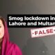 Old video of Minister Marriyum shared as new smog lockdown announcement