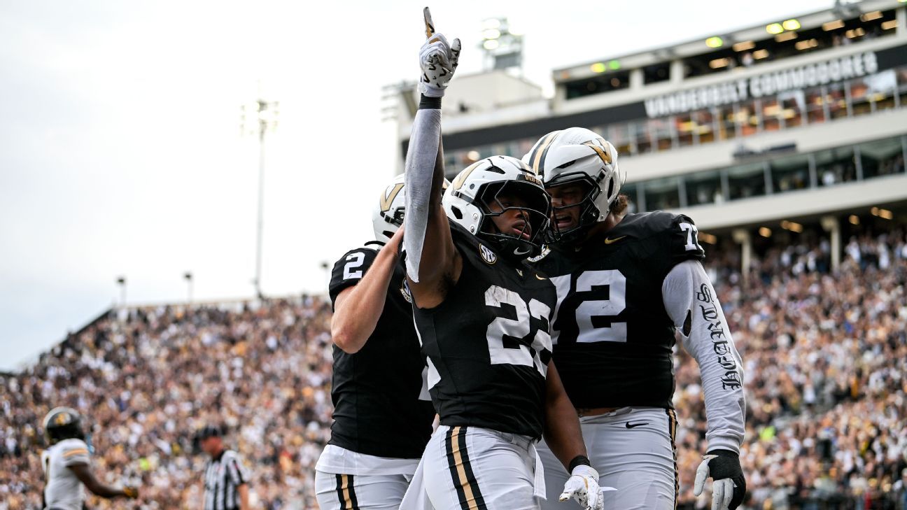 Projecting the CFP top 12 after Week 9: Vandy’s in the field! Projecting the CFP top 12 after Week 9: Vandy’s in the field!