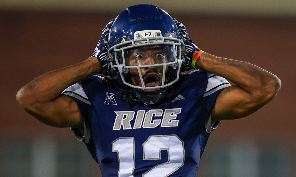 Rice cornerback ejected from game after punching player, pushing ref