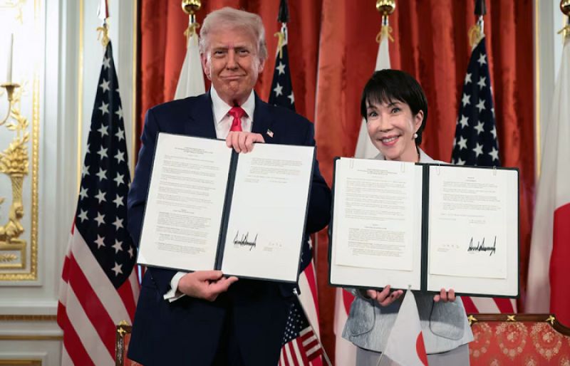 Trump hails Japan’s Takaichi during talks on trade, critical minerals Trump hails Japan’s Takaichi during talks on trade, critical minerals