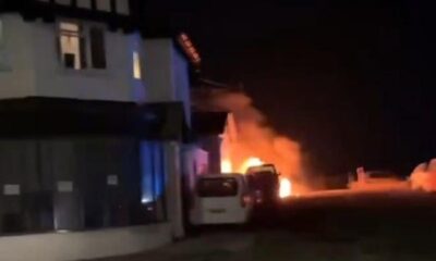UK police probe fire at mosque as ‘hate crime’