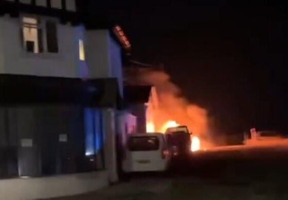 UK police probe fire at mosque as ‘hate crime’