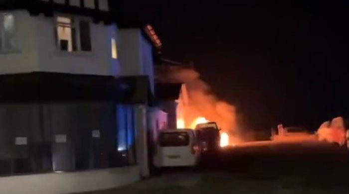 UK police probe fire at mosque as ‘hate crime’