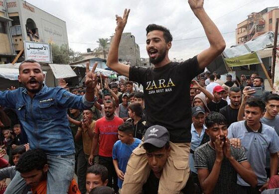 ‘Sending you love from Gaza’: Palestinians hail ceasefire deal