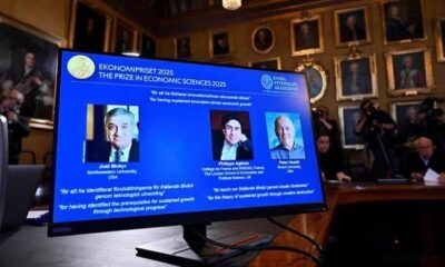 Trio wins economics Nobel for work on tech-driven growth