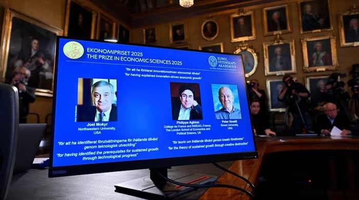 Trio wins economics Nobel for work on tech-driven growth