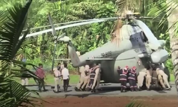 Indian president’s helicopter gets stuck at Kerala helipad