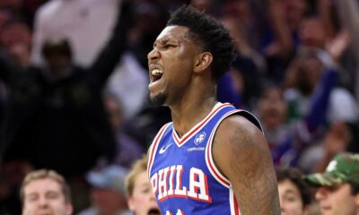 76ers player’s mom playfully scolds son for emphatic outburst after big shot