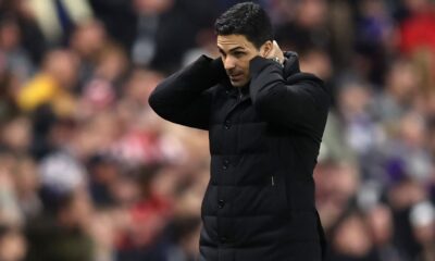 Arteta feels ‘pain in my tummy’ as Arsenal slip up