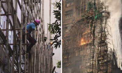 Bamboo scaffolding under scrutiny after Hong Kong’s deadliest fire in century kills 55