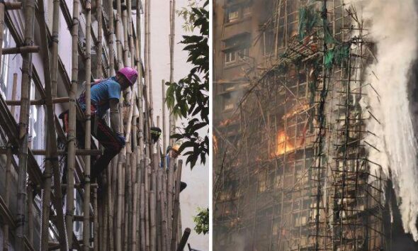 Bamboo scaffolding under scrutiny after Hong Kong’s deadliest fire in century kills 55