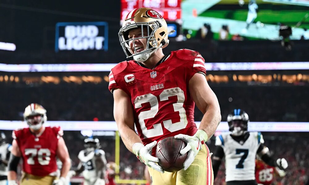 Christian McCaffrey shines vs former Panthers, leads 49ers to Monday night victory