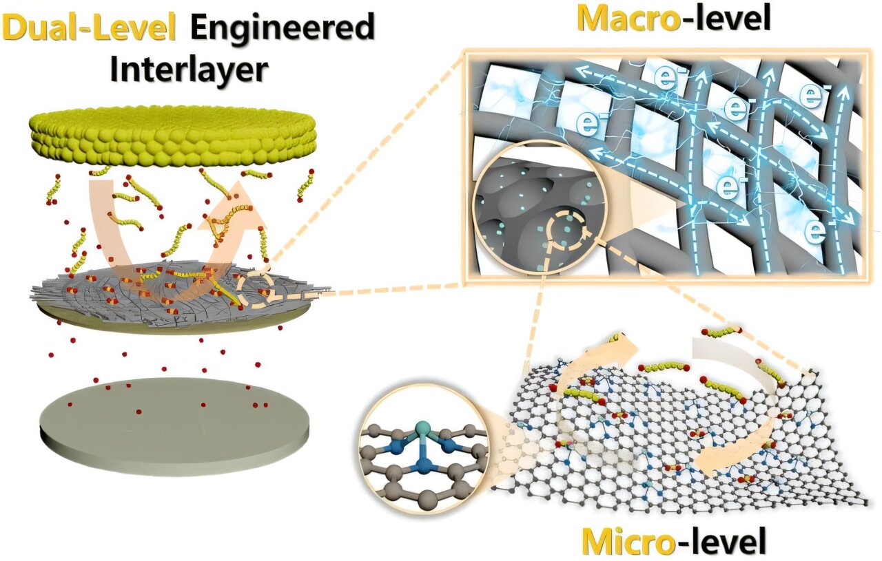 Dual-level engineering strategy shows promise for high-performance lithium–sulfur batteries