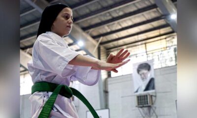 Iran girls kick down social barriers with karate