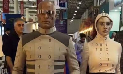 Iran tech expo’s advanced humanoid robots’ exposed as performers in costumes