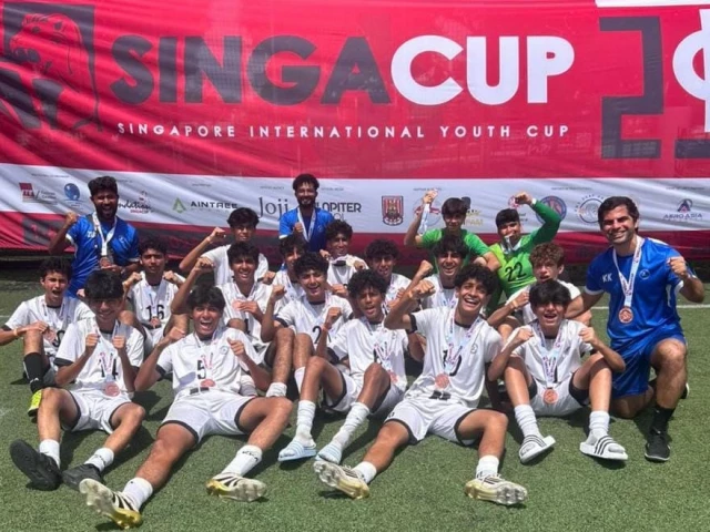 Kareem Kerai Academy wins Singa Cup bronze medal | The Express Tribune