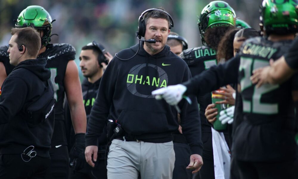 Lanning swipes at SEC, touts Ducks’ case for CFP