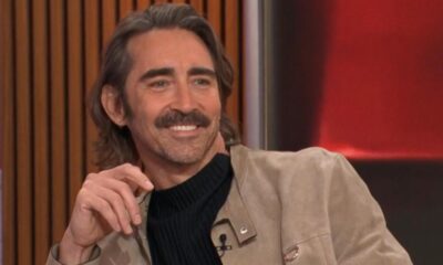 Lee Pace talks playing an assassin in “The Running Man,” wearing a mask for movie