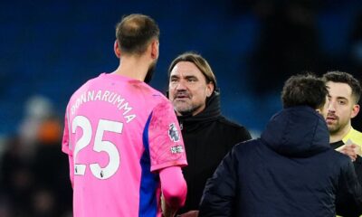 Leeds boss Daniel Farke accuses Man City’s Donnarumma of ‘faking injury’