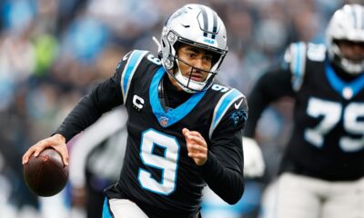 Panthers reach 7 wins for first time since 2022 with upset victory over Rams