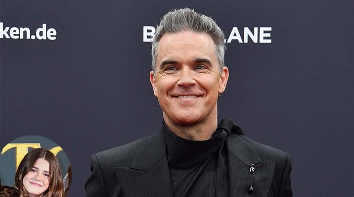 Robbie Williams daughter shines at Tinsel Town UK premiere