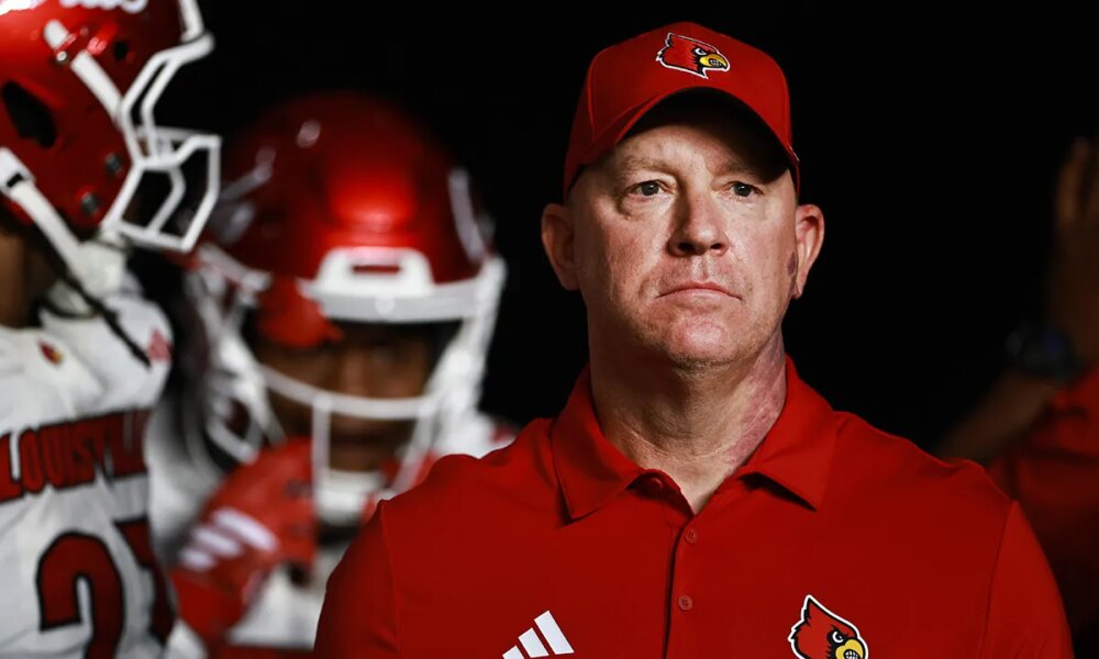 Texas man charged with multiple crimes for allegedly targeting Louisville coach Jeff Brohm, court records show