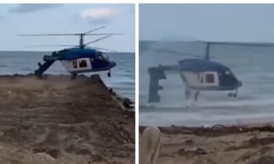 Russian helicopter crashes after spiraling out of control, killing four