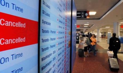 US airlines cancel 1,200 flights Tuesday as government shutdown continues