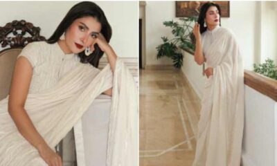 Ayeza Khan stuns fans with vibrant saree looks