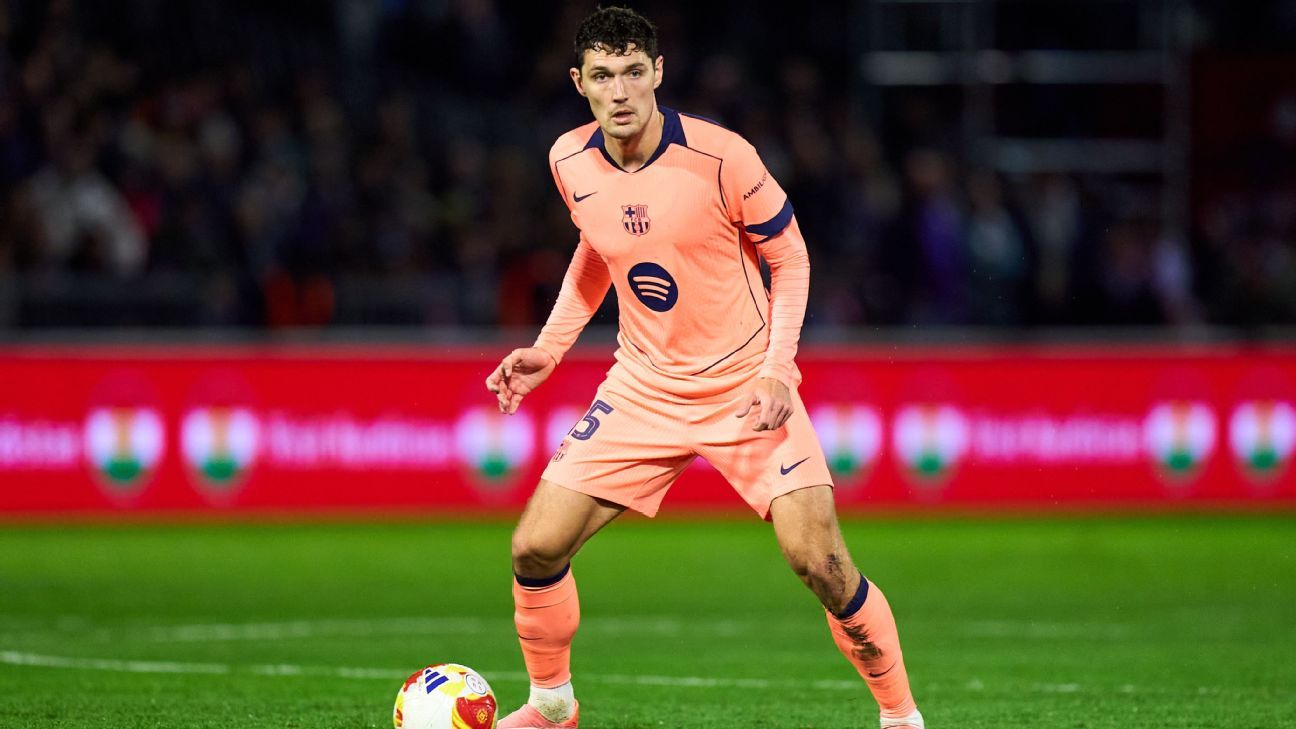 Barcelona’s Andreas Christensen faces lengthy absence with ACL injury