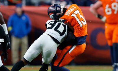 Broncos’ Pat Bryant placed on backboard, carted off field after scary hit in loss to Jaguars