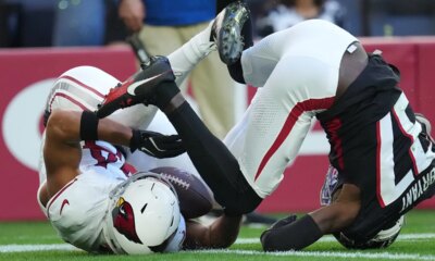 Cardinals’ wide receiver makes incredible circus catch for touchdown