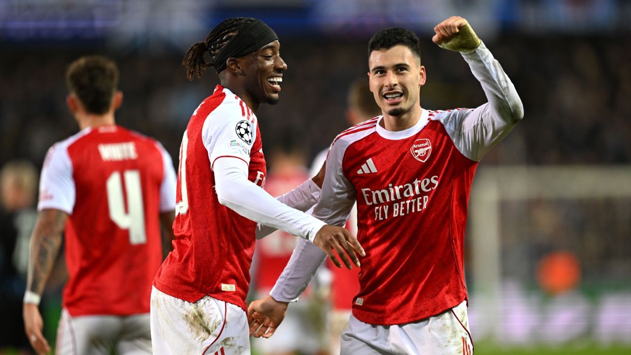 Champions League updates: Martinelli, Madueke steal show for Arsenal; Man City defeat Madrid