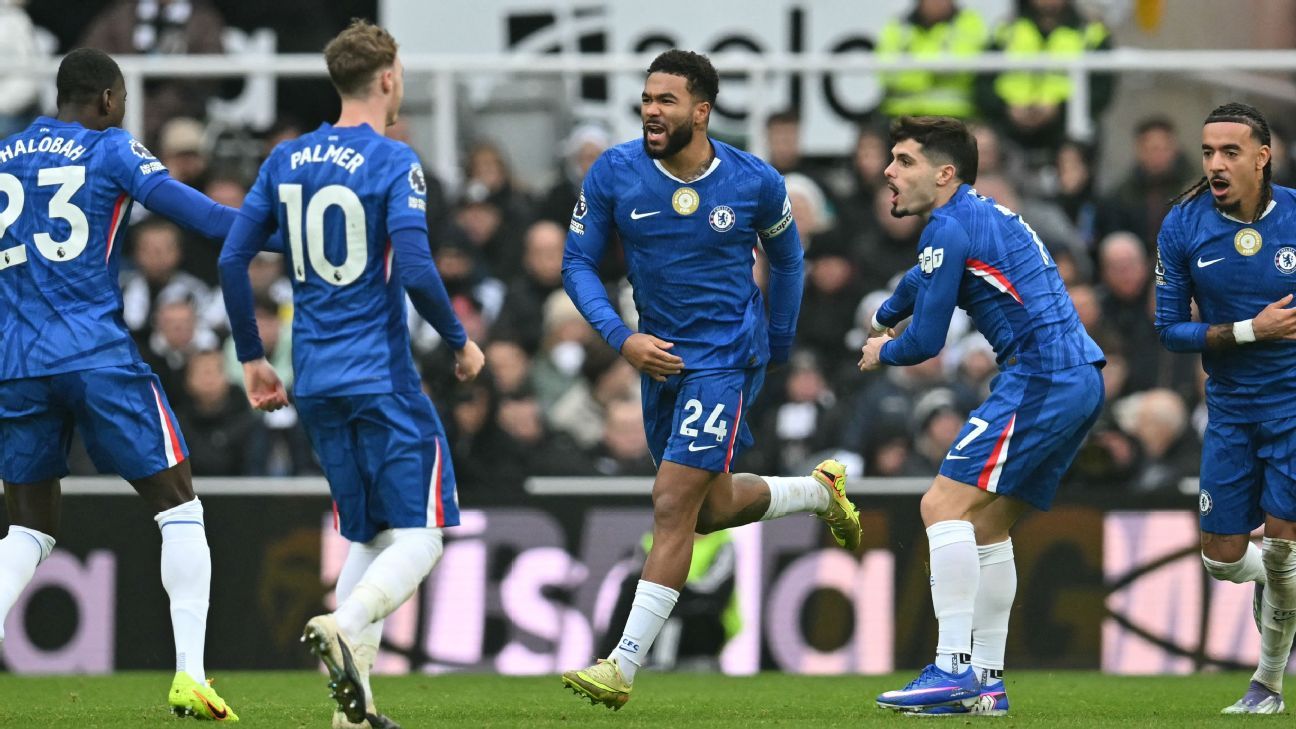 Chelsea player ratings: James 8/10 for stunning free kick in thrilling draw at Newcastle