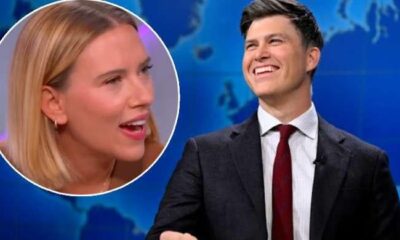 Colin Jost forced to make another joke about wife Scarlett Johansson on ‘SNL’