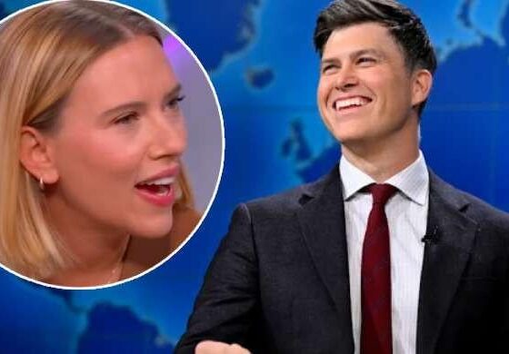Colin Jost forced to make another joke about wife Scarlett Johansson on ‘SNL’