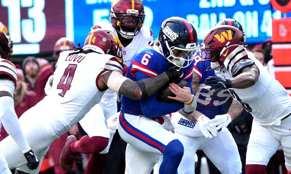 Giants’ Jaxson Dart responds to Commanders’ plan to ‘go out hitting’ rookie quarterback