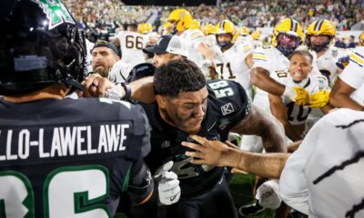 Hawaii, Cal players brawl as Rainbow Warriors pull off incredible comeback victory