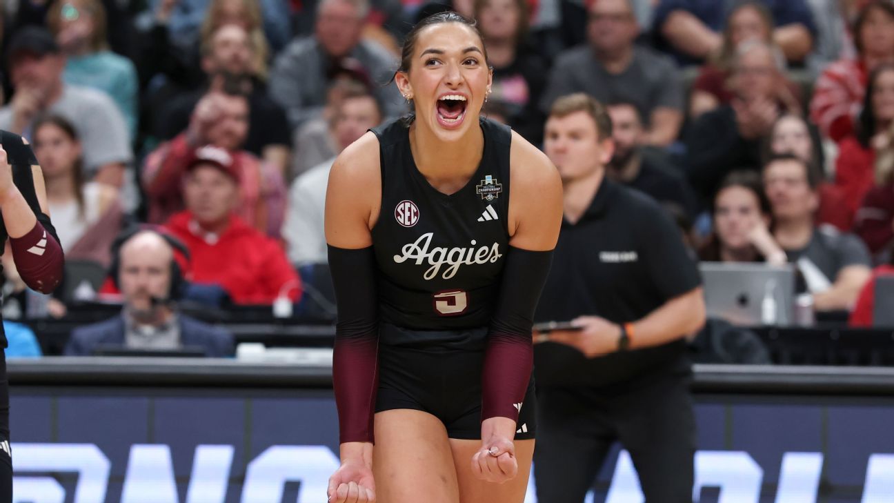 Logan Lednicky caps dream with volleyball title at Texas A&M