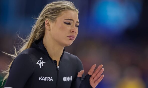 Olympic hopeful Jutta Leerdam, Jake Paul’s fiancée, bounces back after crushing fall during trials