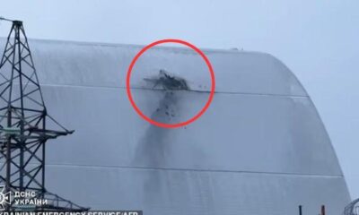 Radiation fears rise after cracks found in  billion Chernobyl shield