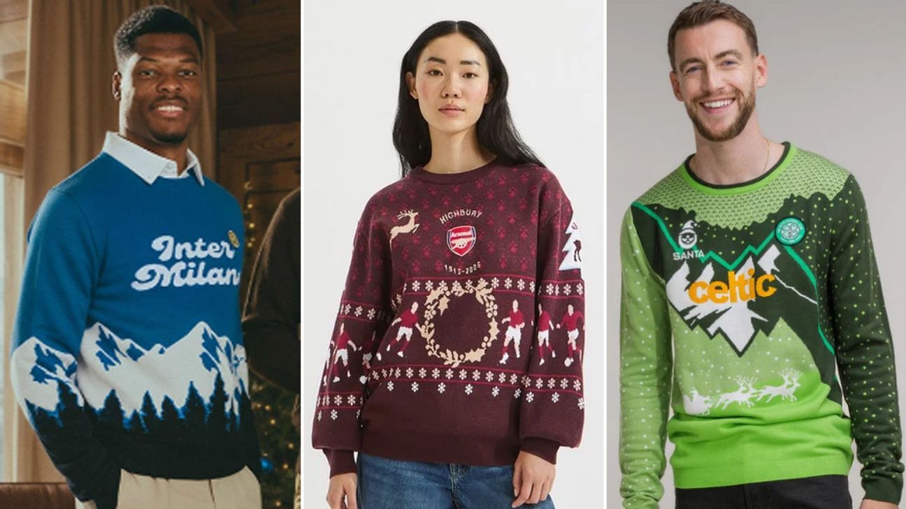Rating 2025’s Christmas sweaters from top soccer teams
