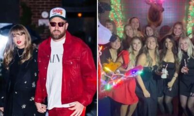 Taylor Swift almost gets away unnoticed in Chiefs WAGs group photo