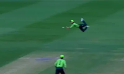 Watch: Ahmed Hussain takes a stunner against India  | The Express Tribune