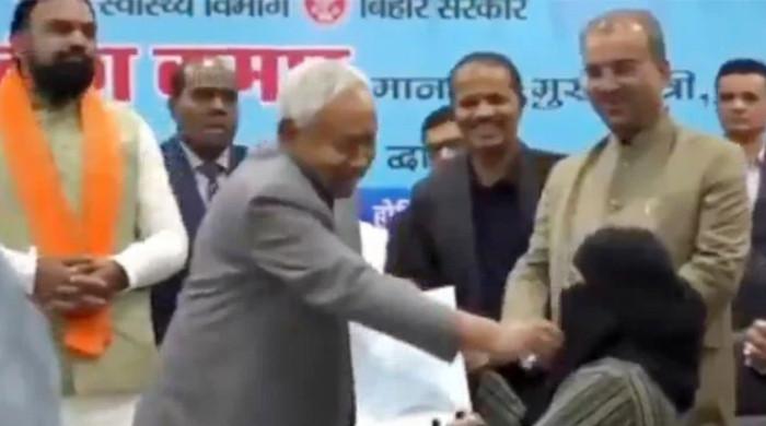 Complaint registered against Bihar CM for pulling Muslim woman’s hijab